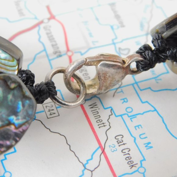 abalone shell multi-strand necklace - Picture 5 of 7